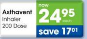 Asthavent Inhaler 200 Dose Each