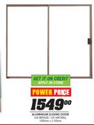 Aluminium Sliding Door(Ox Bronze/Ox Natural)-1800mmx2100mm