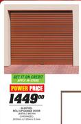 Glosteel Roll Up Garage Door-2450mmx2100mmx0.5mm
