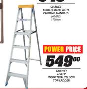 Gravity 6 Step Industrial Yellow Top Ladder