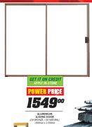 Aluminium Sliding Door(Ox Bronze/Ox Natural)1800mmx2100mm