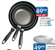 Clicks Home Aluminium Frying Pans-20cm Each