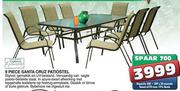 9 Piece Santa Cruz Patiostel
