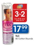 Tlc 80 Cotton Rounds Each