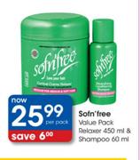 Sofn'Free Relaxer-450ml & Shampoo-60ml
