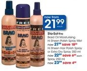 Sta-Sof-Fro Hi Sheen Hair Polish Spray Or Extra Dry Spray-350ml