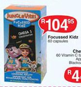 Jungle Vites Focussed Kidz Capsules-60's