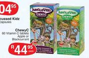 Jungle Vites Chewy C Vitamin C Tablets Apple-60's Or Blackcurrant Each