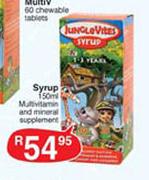 Jungle Vites Syrup Multivitamin & Mineral Supplement-150ml