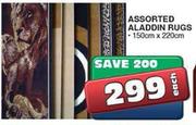 Assorted Aladdin Rugs-150cmx220cm Each