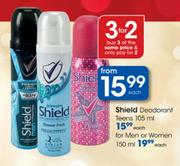 Shield Deodorant Teens-105ml Each