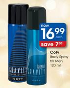 Coty Body Spray For Men-120ml Each
