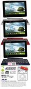 Asus TF300 Tablet With Keyboard Dock-Each