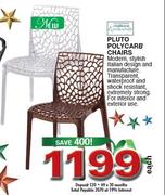 International Exclusivity Pluto Polycarb Chairs-Each