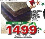 Assorted Exotic Shaggy Capets-160cm x 220cm Each