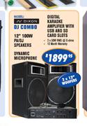 Dixon Speakers 12" 100W (PA/DJ) Dynamic Microphone 