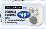 Dixon Portable FM Radio
