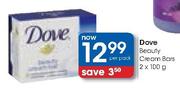 Dove Beauty Cream Bars-2 x 100gm Per Pack