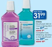 Germ Fighting Mouthwash-500Ml Each