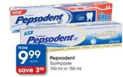 Pepsodent Toothpaste-100Ml Or-150Ml Each