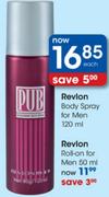 Pub Revion Roll-On For Men-50Ml Each