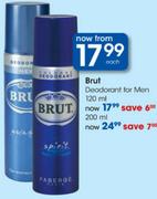 Brut Deodorant For Men-200Ml Each
