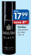 Yardley Deodorant For Men-125Ml Each