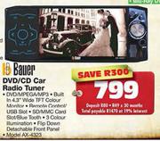 Bauer DVD/CD Car Radio Tuner (AX-4323)