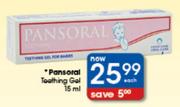 Pansoral Teething Gel-15ml Each