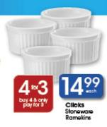 Clicks Stoneware Ramekine-Each