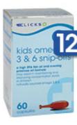 Clicks Kids Omega 3 & 6 Snip-Offs 60 Capsules-Per Pack