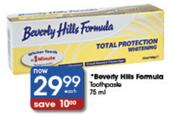 Beverly Hills Formula Toothpaste-75ml Each