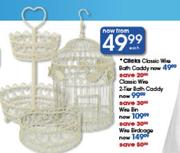 Clicks Classic Wire Bath Caddy-Each
