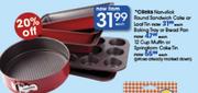 Clicks Non-Stick Round Sandwich Cale Or Loaf Tin-Each