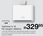 Lightning To 30 Pin Adapter (MD823)