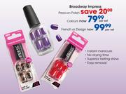 Broadway Impress Press-On Polish Colours-Per Set