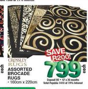 Crossley Rugs Assorted Brocade Rugs-160cm x 220cm Each
