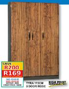High Point Tyra 3 Door Robe-115cm