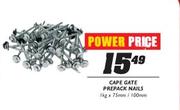 Cape Gate Prepack Nails-1kgx75mm/100mm