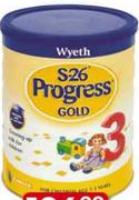 S-26 Progress Gold 3 Milk Formula -900g