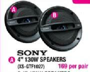 Sony 4" Speakers-130W(XS-GTF1027)-Per Pair