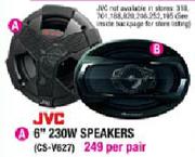 JVC 6" Speakers-230W(CS-V627)-Per Pair