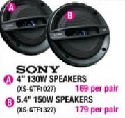 Sony 5.4" Speakers-150W(XS-GTF1327)-Per Pair