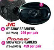 Pioneer 6 x 9 Speakers-500W(TS-A6975S)-Per Pair