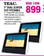 Teac 7" Dual Screen DVD Portable