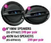 Sony 6 x 9 Speakers-400W(XS-GTF6937)-Per Pair