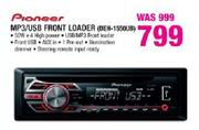 Pioneer MP3/USB Front Loader(DEH-1550UB)