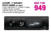 Logik 3" DVD/MP3/Front Loader(LK-2988T)