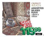 Silkies Rugs Assorted-60cm x 100cm Each
