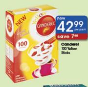 Canderel 100 Yellow Sticks-Per Pack